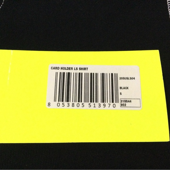 United Standard Men’s Card Holder Long Sleeve Tee with Logo Print on Back Size S - Picture 7 of 10